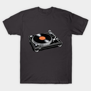 Classic black Turntable T-Shirt